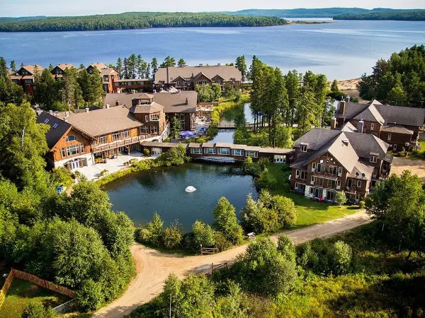 Auberge du Lac Taureau hotel and surrounding area Auberge du Lac Taureau hotel and surrounding area. Credit: Auberge du Lac Taureau